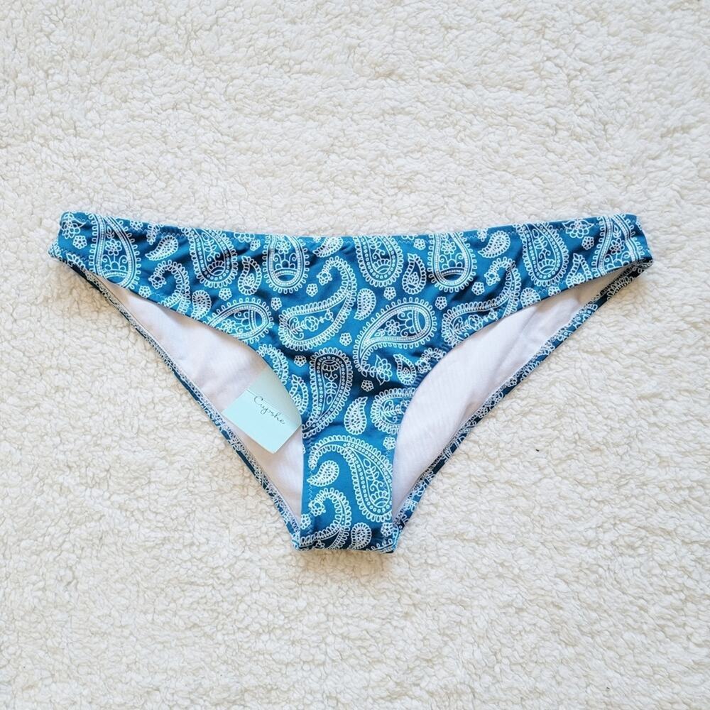 Cupshe Medium Coverage All Over Print‎ Bikini Bottoms